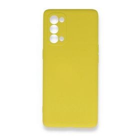 BSSM Nano İçi Kadife Silikon - Sarı Oppo Reno 5 Kılıf