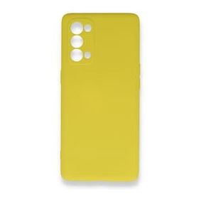 BSSM Nano İçi Kadife Silikon - Sarı Oppo Reno 5 Kılıf