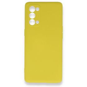 BSSM Nano İçi Kadife Silikon - Sarı Oppo Reno 5 Pro Kılıf
