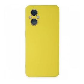 BSSM Nano İçi Kadife Silikon - Sarı Oppo Reno 7 Lite Kılıf