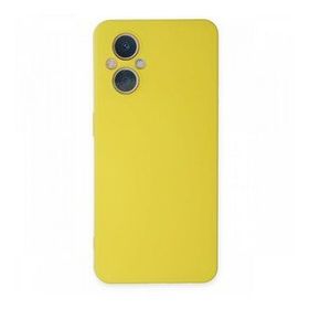 BSSM Nano İçi Kadife Silikon - Sarı Oppo Reno 7 Lite Kılıf