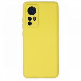 BSSM Nano İçi Kadife Silikon - Sarı Xiaomi Mi 12 Kılıf