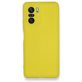 BSSM Nano içi Kadife Silikon - Sarı Xiaomi Poco F3 Kılıf