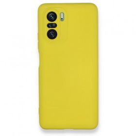 BSSM Nano içi Kadife Silikon - Sarı Xiaomi Poco F3 Kılıf