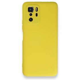 BSSM Nano içi Kadife Silikon - Sarı Xiaomi Poco X3 GT Kılıf