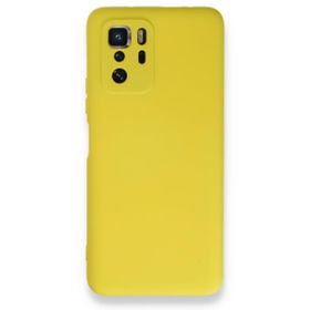 BSSM Nano içi Kadife Silikon - Sarı Xiaomi Poco X3 GT Kılıf