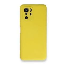 BSSM Nano içi Kadife Silikon - Sarı Xiaomi Poco X3 GT Kılıf