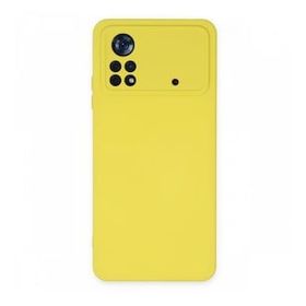 BSSM Nano içi Kadife Silikon - Sarı Xiaomi Poco X4 Pro 5G Kılıf