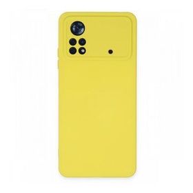 BSSM Nano içi Kadife Silikon - Sarı Xiaomi Poco X4 Pro 5G Kılıf