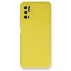 BSSM Nano İçi Kadife Silikon - Sarı Xiaomi Redmi Note 10 5G Kılıf