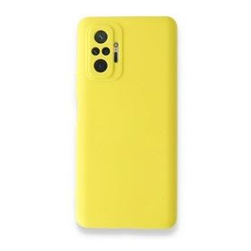 BSSM Nano İçi Kadife Silikon - Sarı Xiaomi Redmi Note 10 Pro Kılıf