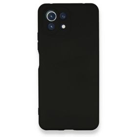 BSSM Nano içi Kadife Silikon - Siyah Xiaomi Mİ 11 Lite Kılıf