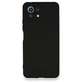 BSSM Nano içi Kadife Silikon - Siyah Xiaomi Mİ 11 Lite Kılıf