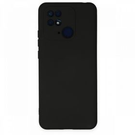 BSSM Nano içi Kadife Silikon - Siyah Xiaomi Redmi 10C Kılıf