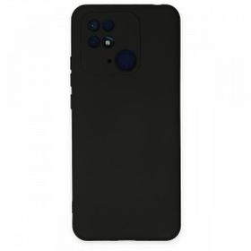 BSSM Nano içi Kadife Silikon - Siyah Xiaomi Redmi 10C Kılıf