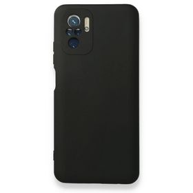 BSSM Nano içi Kadife Silikon - Siyah Xiaomi Redmi Note 10 Kılıf