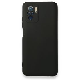 BSSM Nano içi Kadife Silikon - Siyah Xiaomi Redmi Note 10 Kılıf