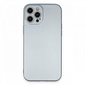 BSSM Nano içi Kadife Silikon - Sky Blue iPhone 12 Pro Max Kılıf