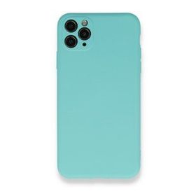 BSSM Nano içi Kadife Silikon - Turkuaz iPhone 11 Pro Max Kılıf