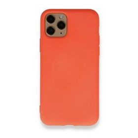 BSSM Nano İçi Kadife Silikon - Turuncu iPhone 11 Pro Kılıf