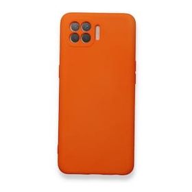 BSSM Nano İçi Kadife Silikon - Turuncu Oppo Reno 4 Lite Kılıf