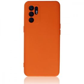 BSSM Nano İçi Kadife Silikon - Turuncu Oppo Reno 6 Kılıf