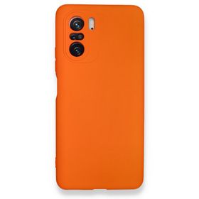 BSSM Nano içi Kadife Silikon - Turuncu Xiaomi Poco F3 Kılıf