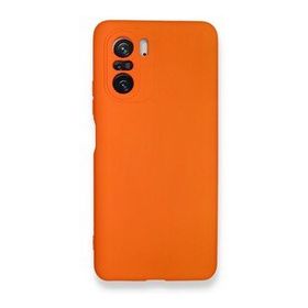BSSM Nano içi Kadife Silikon - Turuncu Xiaomi Poco F3 Kılıf