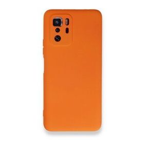 BSSM Nano içi Kadife Silikon - Turuncu Xiaomi Poco X3 GT Kılıf