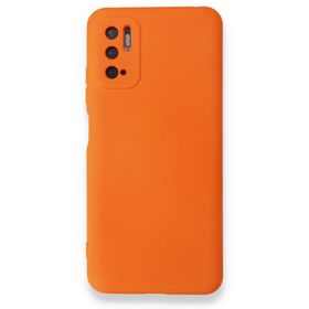 BSSM Nano İçi Kadife Silikon - Turuncu Xiaomi Redmi Note 10 5G Kılıf