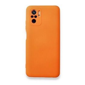 BSSM Nano içi Kadife Silikon - Turuncu Xiaomi Redmi Note 10 Kılıf