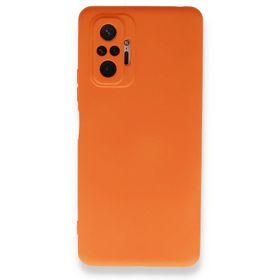 BSSM Nano İçi Kadife Silikon - Turuncu Xiaomi Redmi Note 10 Pro Kılıf
