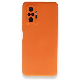 BSSM Nano İçi Kadife Silikon - Turuncu Xiaomi Redmi Note 10 Pro Kılıf