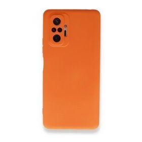 BSSM Nano İçi Kadife Silikon - Turuncu Xiaomi Redmi Note 10 Pro Kılıf