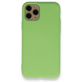 BSSM Nano İçi Kadife Silikon - Yeşil iPhone 11 Pro Kılıf