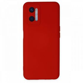 BSSM Oppo A96 Nano İçi Kadife Silikon Kırmızı Kılıf