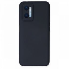BSSM Oppo A96 Nano İçi Kadife Silikon Lacivert Kılıf
