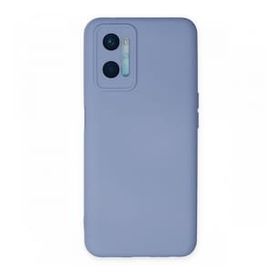 BSSM Oppo A96 Nano İçi Kadife Silikon Lila Kılıf