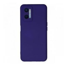BSSM Oppo A96 Nano İçi Kadife Silikon Mor Kılıf