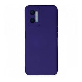 BSSM Oppo A96 Nano İçi Kadife Silikon Mor Kılıf