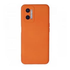 BSSM Oppo A96 Nano İçi Kadife Silikon Turuncu Kılıf