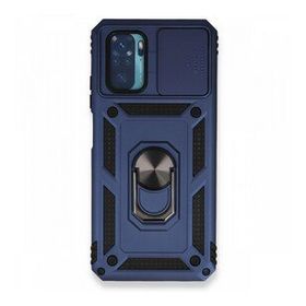 BSSM Pars Lens Yüzüklü Silikon - Lacivert Xiaomi Redmi Note 10 Kılıf