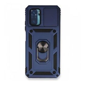 BSSM Pars Lens Yüzüklü Silikon - Lacivert Xiaomi Redmi Note 10 Kılıf