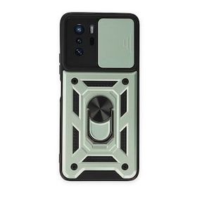 BSSM Pars Lens Yüzüklü Silikon - Yeşil Xiaomi Poco X3 GT Kılıf