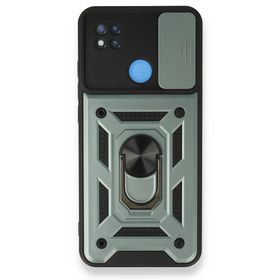 BSSM Pars Lens Yüzüklü Silikon - Yeşil Xiaomi Redmi 9C Kılıf