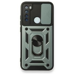 BSSM Pars Lens Yüzüklü Silikon - Yeşil Xiaomi Redmi Note 8 Kılıf