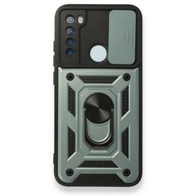 BSSM Pars Lens Yüzüklü Silikon - Yeşil Xiaomi Redmi Note 8 Kılıf
