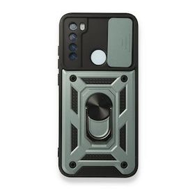BSSM Pars Lens Yüzüklü Silikon - Yeşil Xiaomi Redmi Note 8 Kılıf