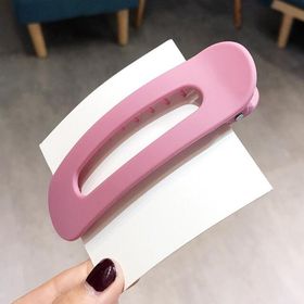 BSSM Pembe Renk Büyük Boy Klipsli Bayan Saç Tokası