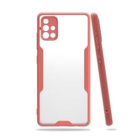 BSSM Pembe Samsung Galaxy A71 Platin Silikon Kılıf